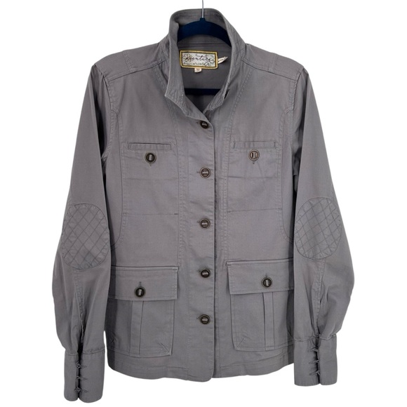 Aventura Utility Cargo Khaki Jacket Organic Cotton Women’s Medium - Picture 3 of 11